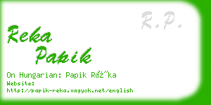 reka papik business card